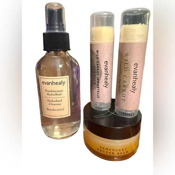 Evanhealy NWOB Skincare Set Frankincense Hydrosoul Nectar Balm Carrot Eye Balms - Picture 2 of 6